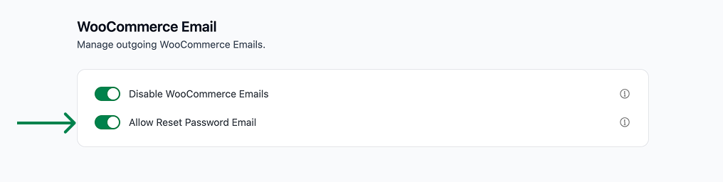 WooCommerce email settings options