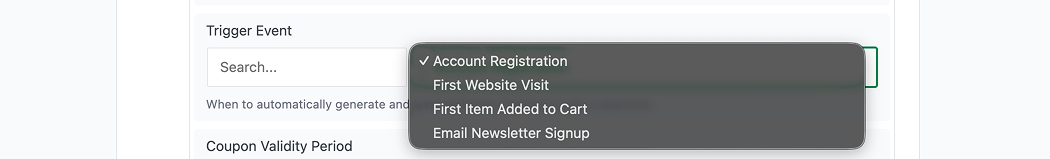 How to Offer Rewards to New Customers in WooCommerce Account registration trigger options
