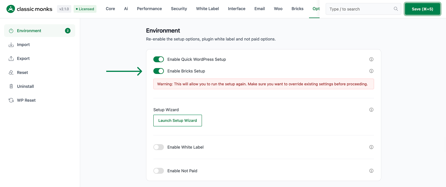 How to Set Up the Bricks Builder Integration in WordPress Enable Bricks Setup option