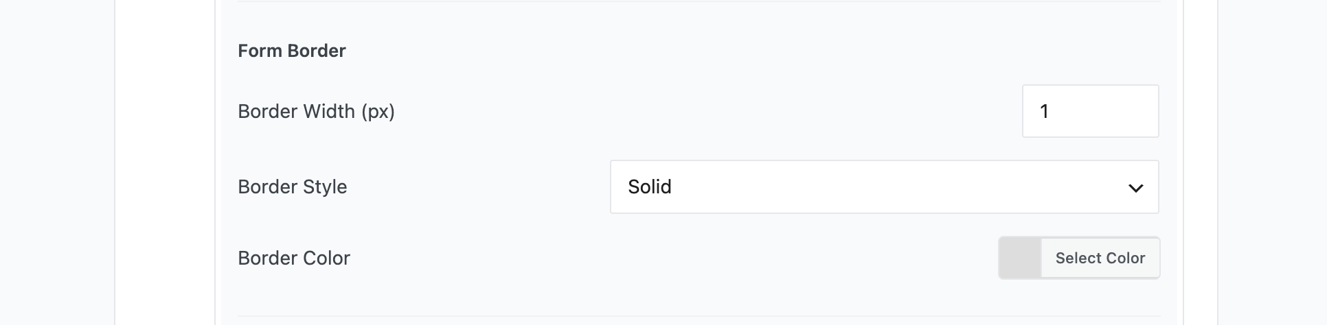 How to Style the Login Form in WordPress Form border style options.