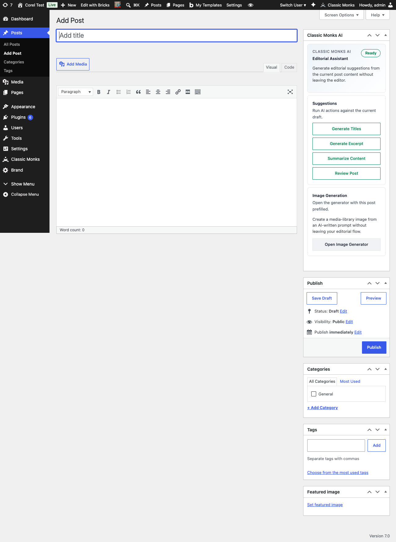 How to Use AI Tools in WordPress Add post title input field