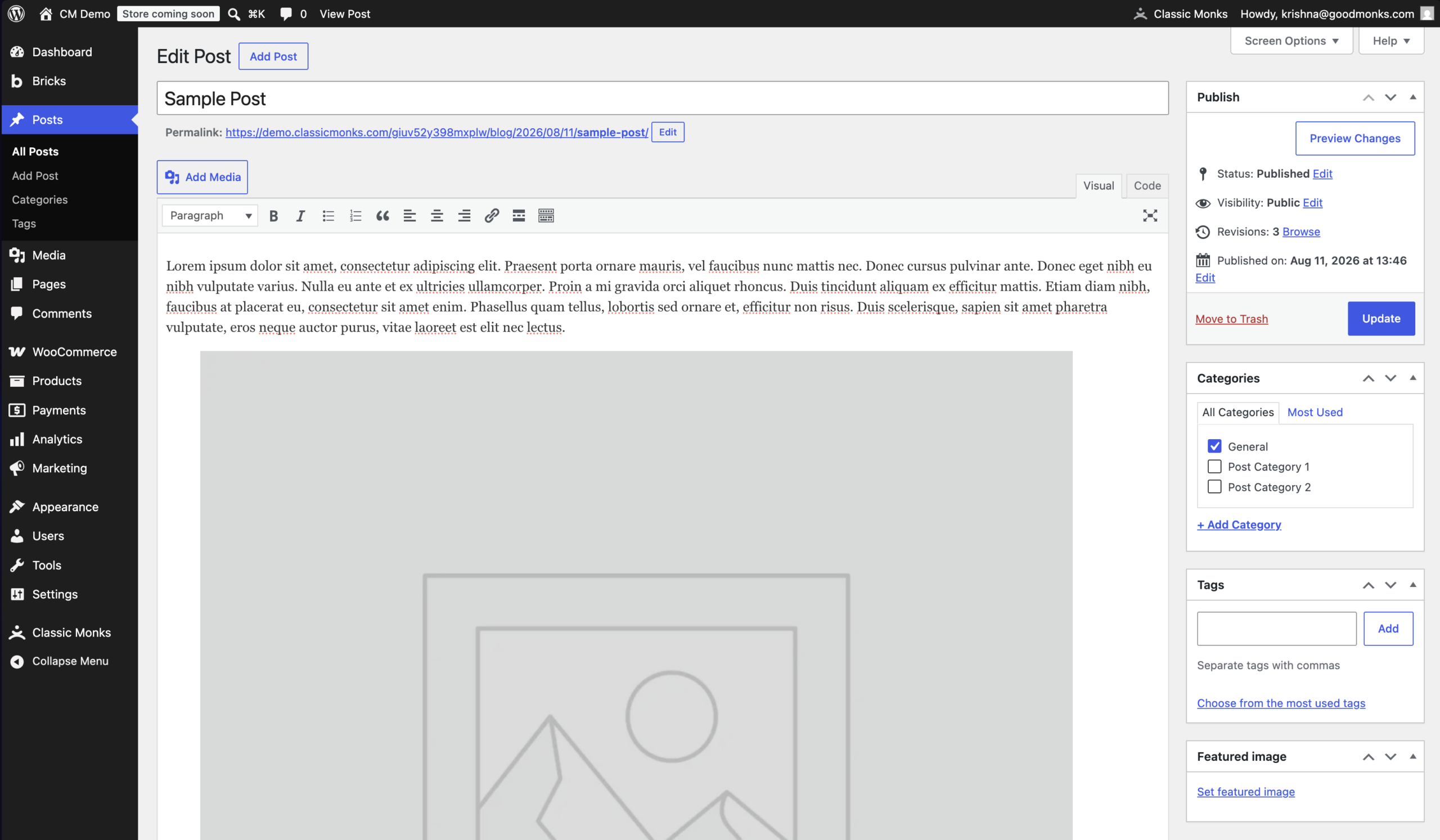 How to Disable the Gutenberg Editor in WordPress Edit post screen with categories