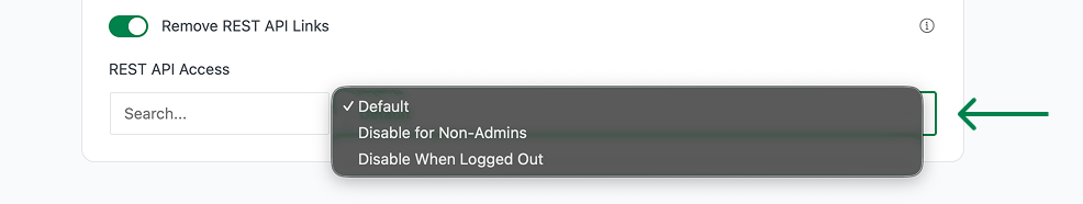 REST API access options