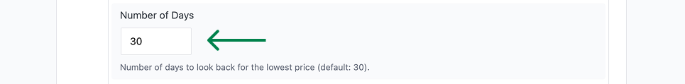 How to Display WooCommerce Price History on Your Store Number of days input field