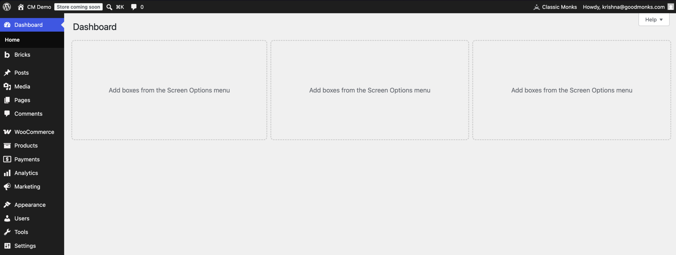 How to Remove Dashboard Widgets in WordPress {{site_name}} dashboard empty state