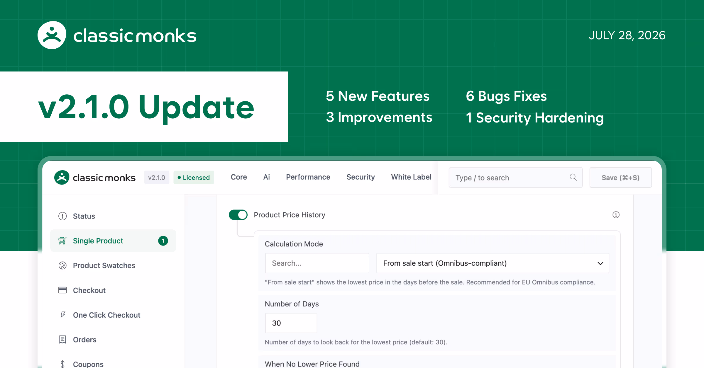 Classic Monks v2.1.0 Update